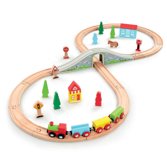 Elc Wooden Little Town Train Set