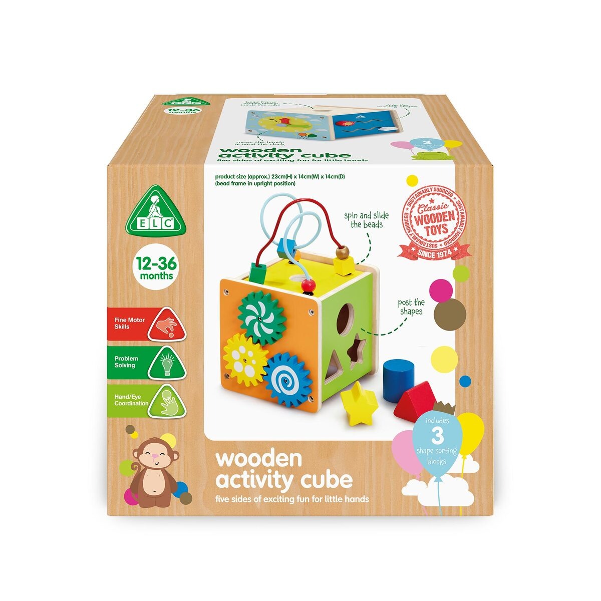 Elc Wooden Activity Cube