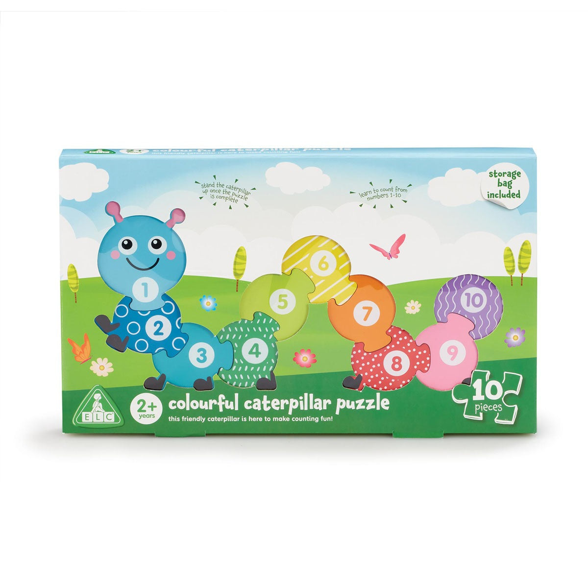 Elc Wooden Colourful Caterpillar Puzzle