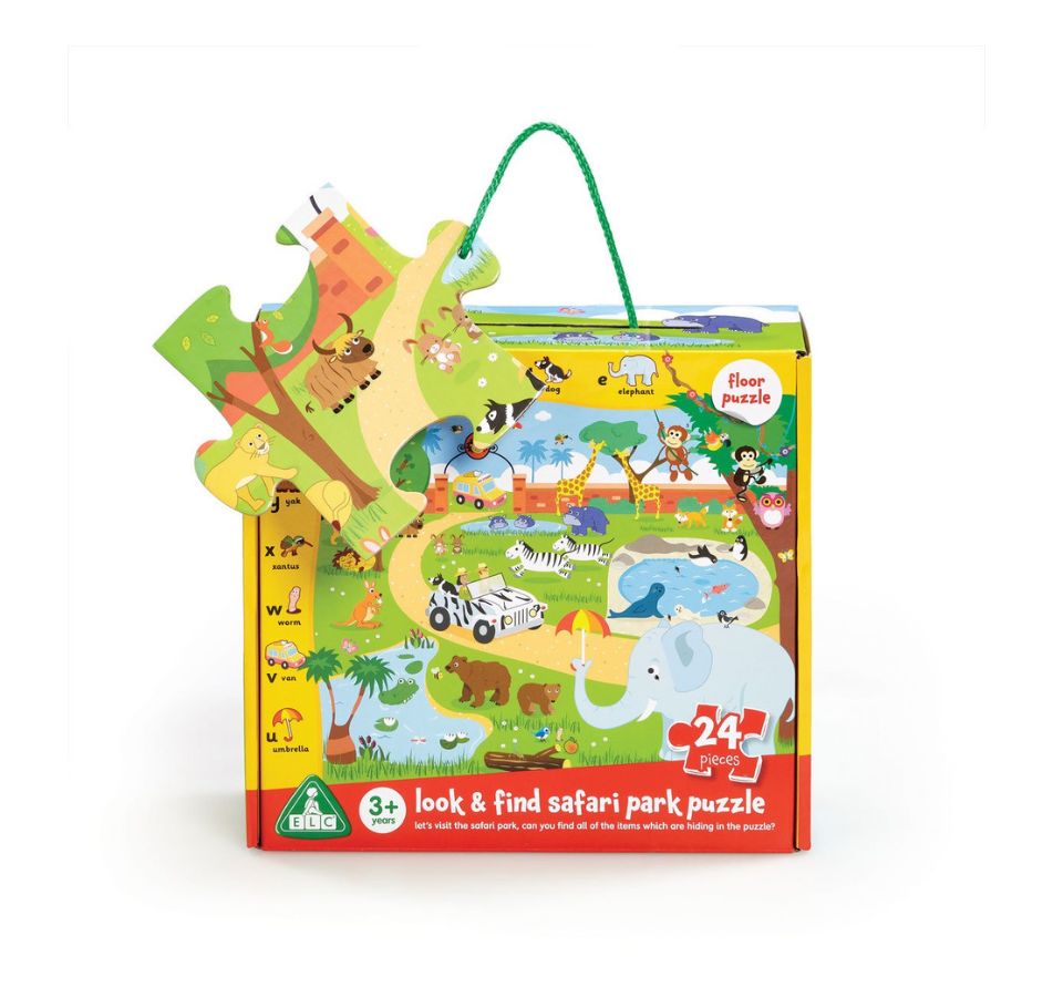 Elc Look & Find Safari Park 24 Piece Floor Jigsaw Puzzle