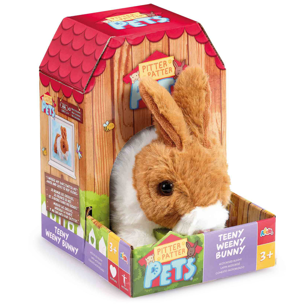 Pitter Patter Pets Brown Teeny Weeny Bunny Electronic Pet