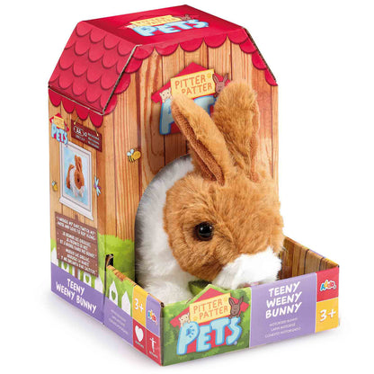 Pitter Patter Pets Brown Teeny Weeny Bunny Electronic Pet