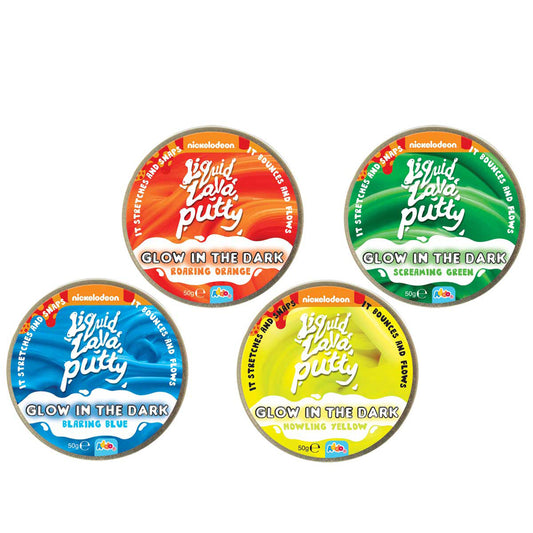 Nickelodeon Liquid Lava Glow in the Dark Putty (Styles vary)