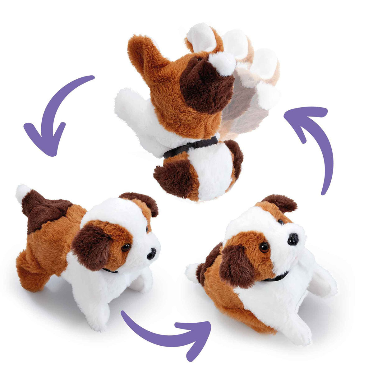 Pitter Patter Pets Flip Over Puppy Electronic Pet