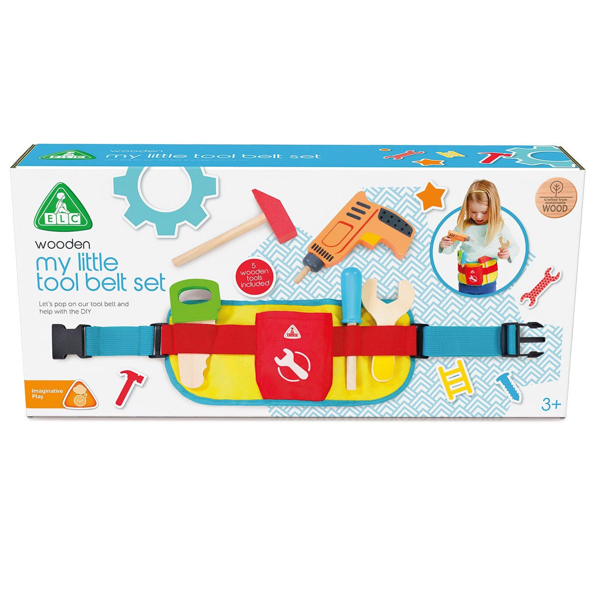 Elc Wooden My Little Tool Belt Set