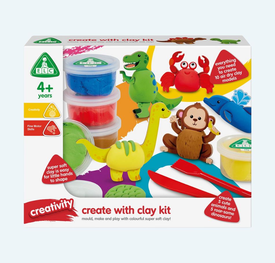 Create With Clay Kit Animals And Dinosaurs