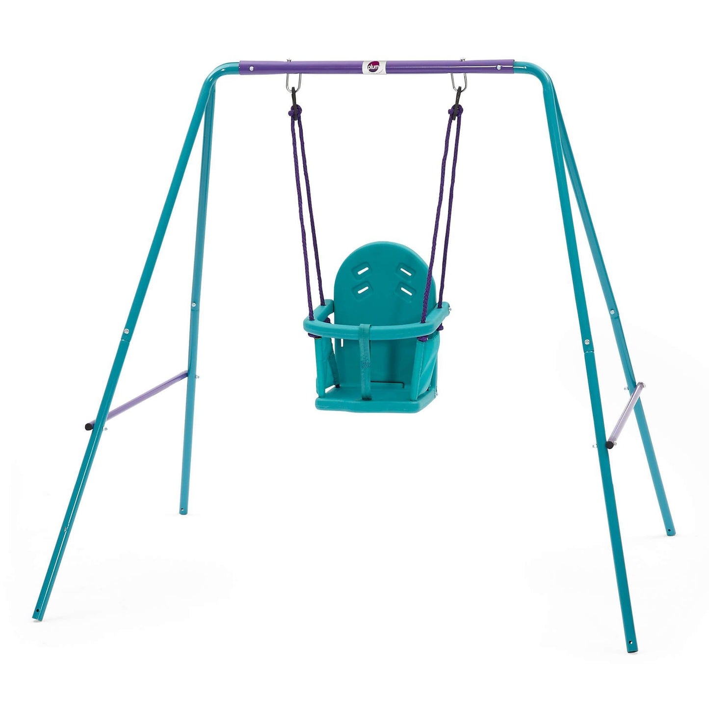 Plum 2 In 1 Swing Set Metal