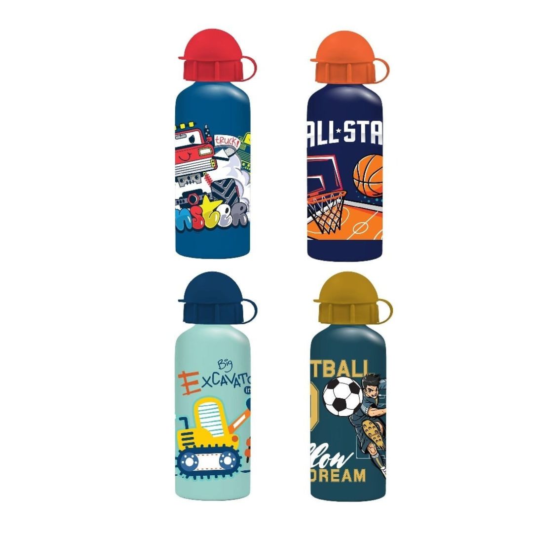 Children’s Aluminum Water Bottle 500ml Assorted