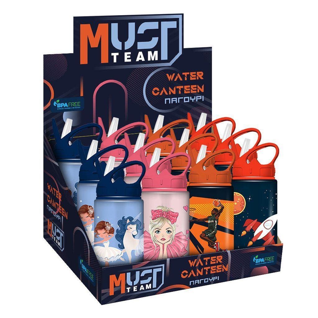 Water Canteen Aluminium Must Team 500ml Assorted