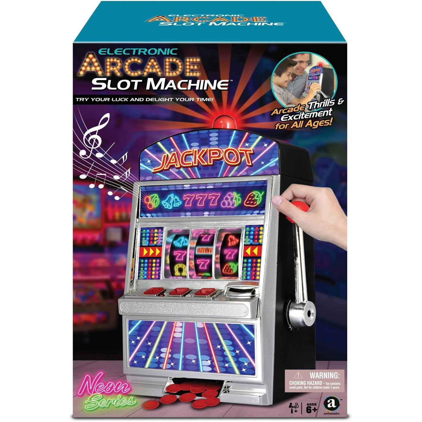 Ambassador Slot Machine Electronic Arcade Neon