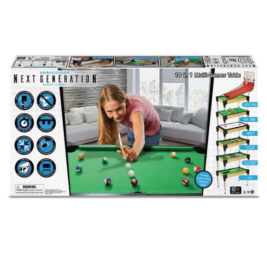 Ambassador 10-in-1 Combo Games Table
