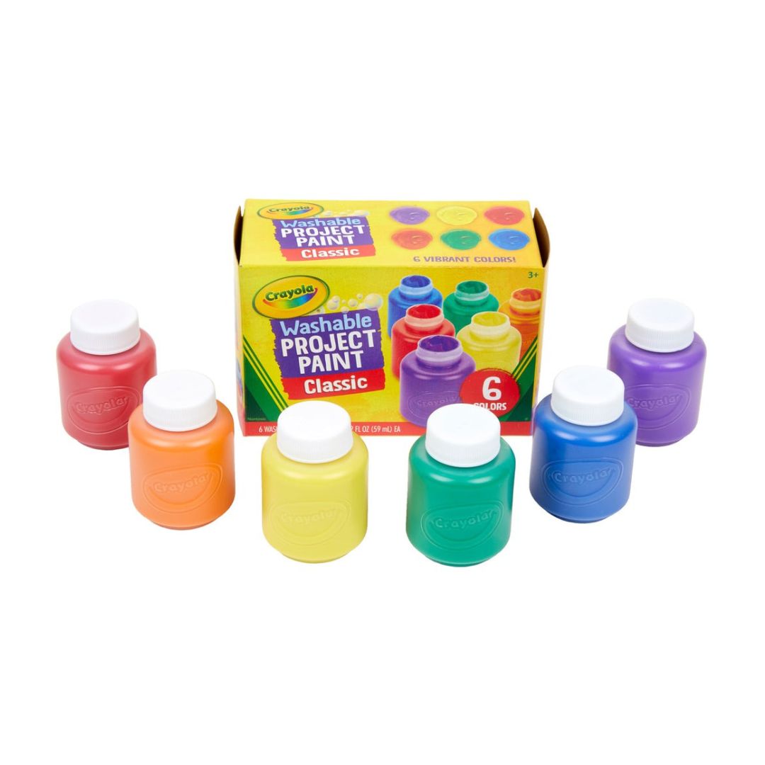 Crayola Washable Kids Paint 6 Jar Set