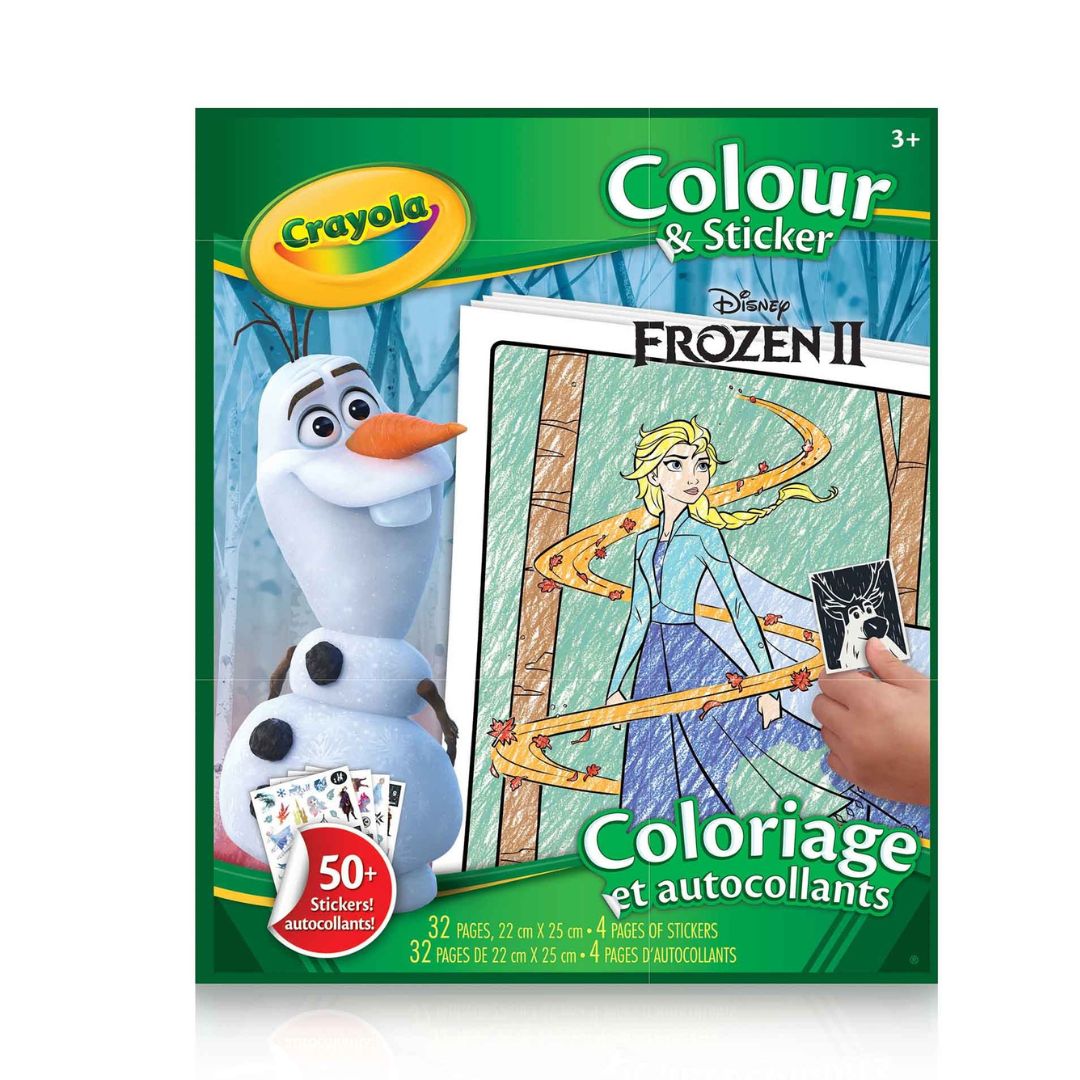 Crayola Frozen 2 Colour and Sticker Book