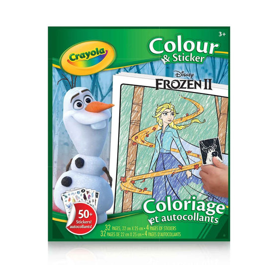 Crayola Frozen 2 Colour and Sticker Book