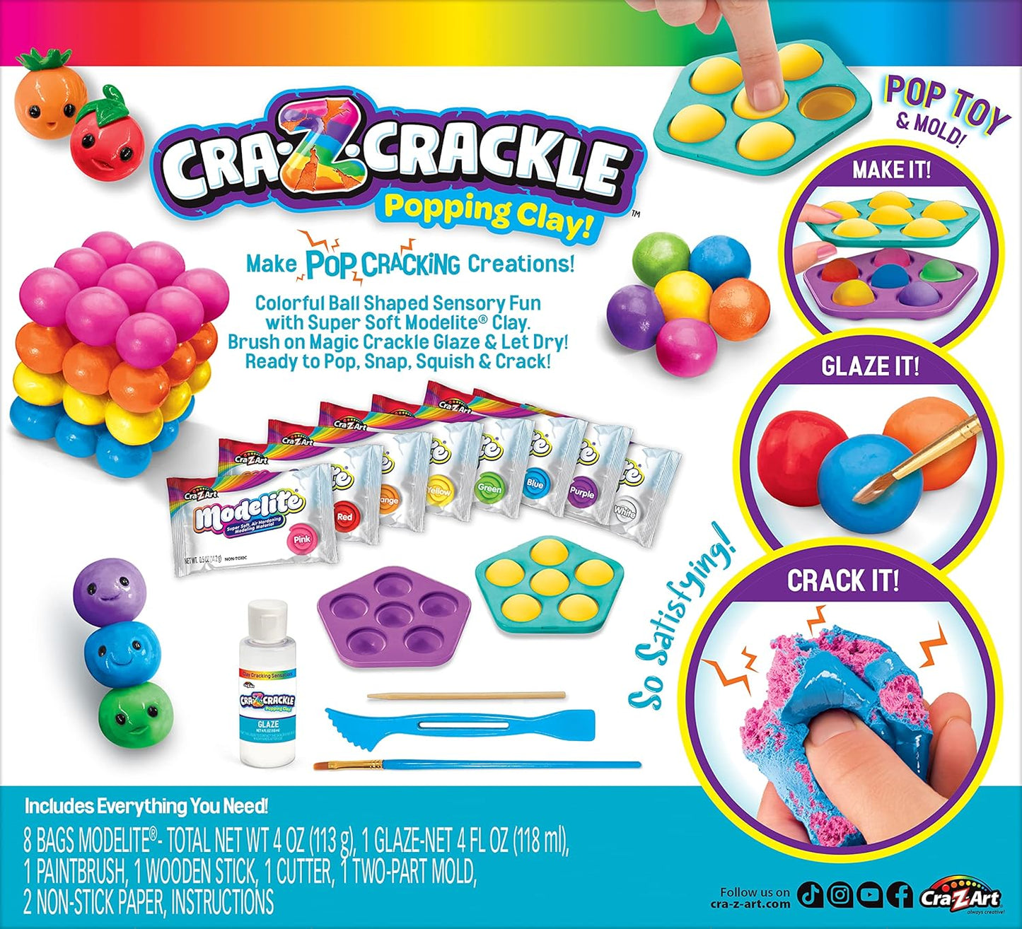 Crackle Clay Pop Fidget