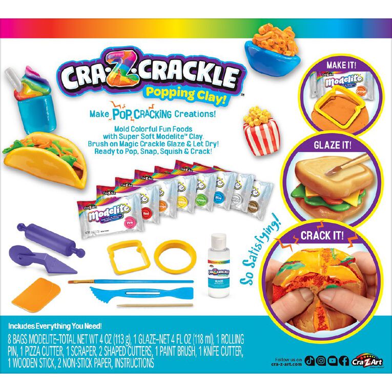 Crackle Clay Fun Foods Popping Clay Kit