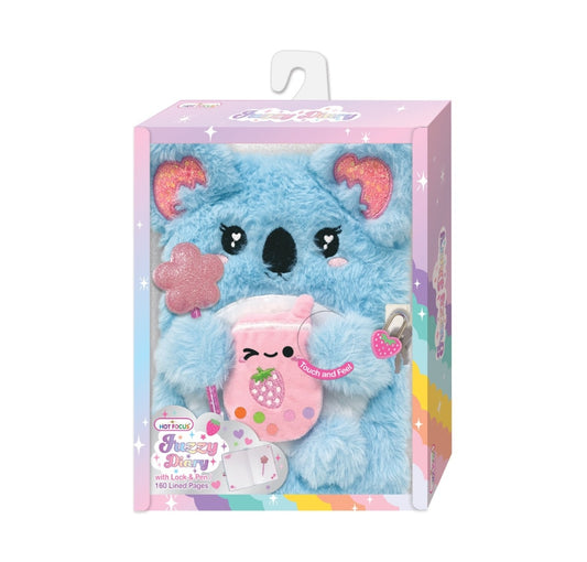 Koala Fuzzy Diary With Lock & Keys