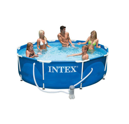 Intex Small Round Metal Frame Pool (3.05 x 0.76 M)