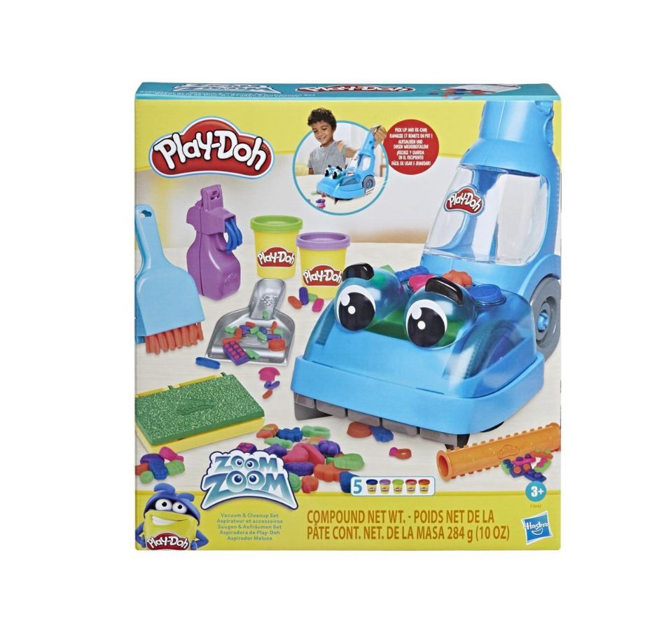 Play-Doh Zoom Zoom Vacuum And Cleanup Toy With 5 Colors