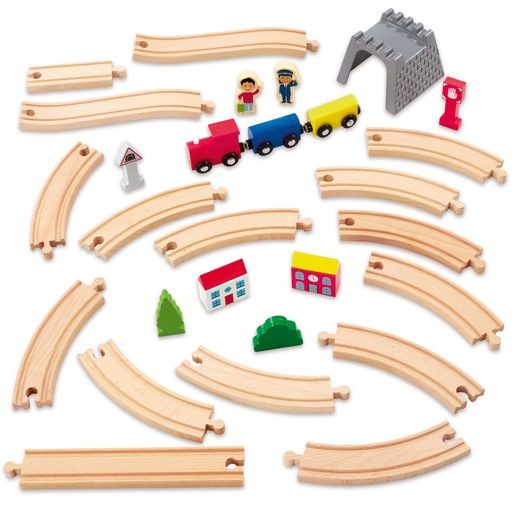 Woodlets 30 Piece Train Set