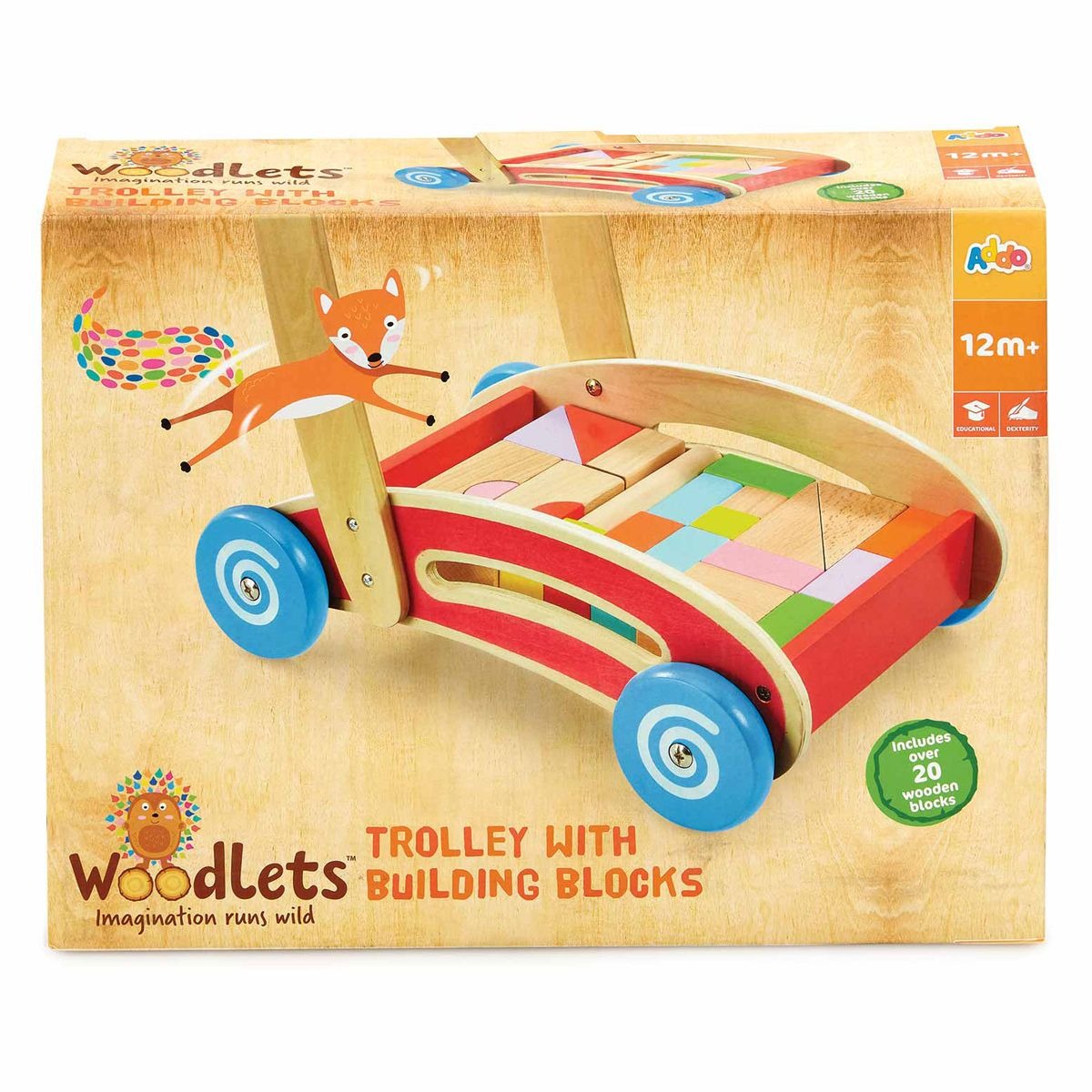 Woodlets Trolley with Blocks