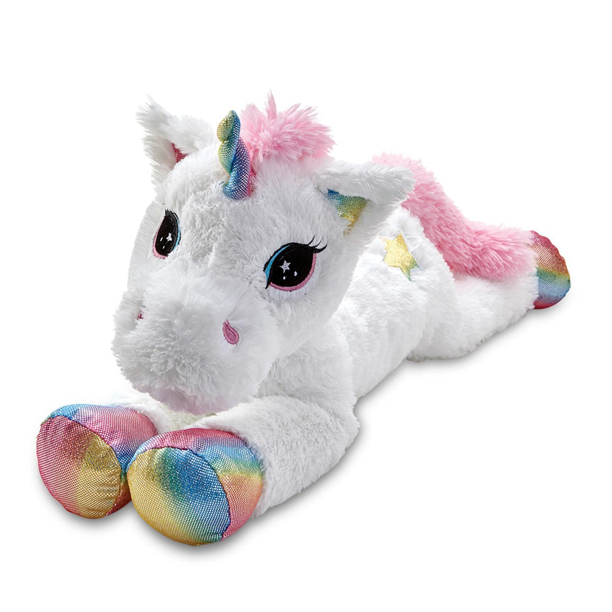 Snuggle Buddies Laying Large Dreamy Friend Unicorn 80cm Soft Toy