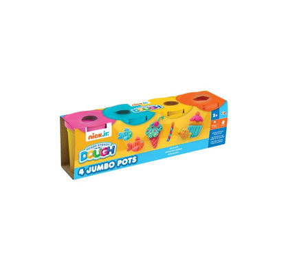 Nickelodeon Jr. Ready Steady Dough 4 Jumbo Pots (Assorted)