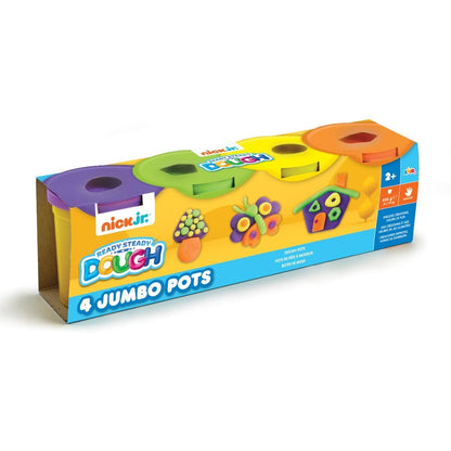 Nickelodeon Jr. Ready Steady Dough 4 Jumbo Pots (Assorted)