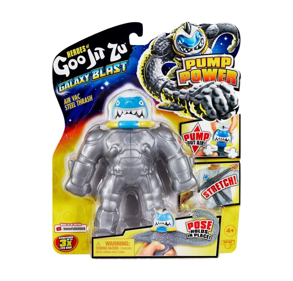 Heroes of Goo Jit Zu Galaxy Blast - Air Vac Steel Thrash Figure