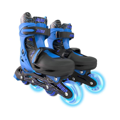 Neon Blue Combo Skates