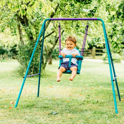 Plum 2 In 1 Swing Set Metal