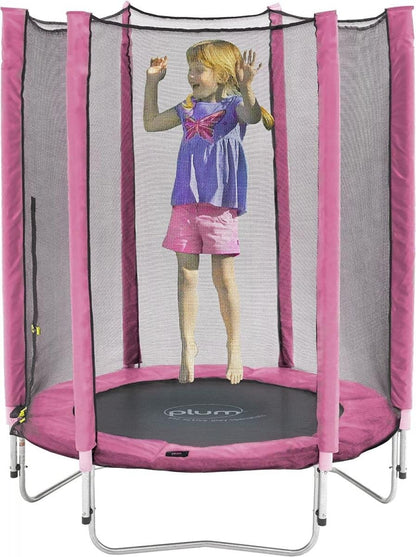 Plum Junior Springsafe Trampoline & Enclosure - Pink