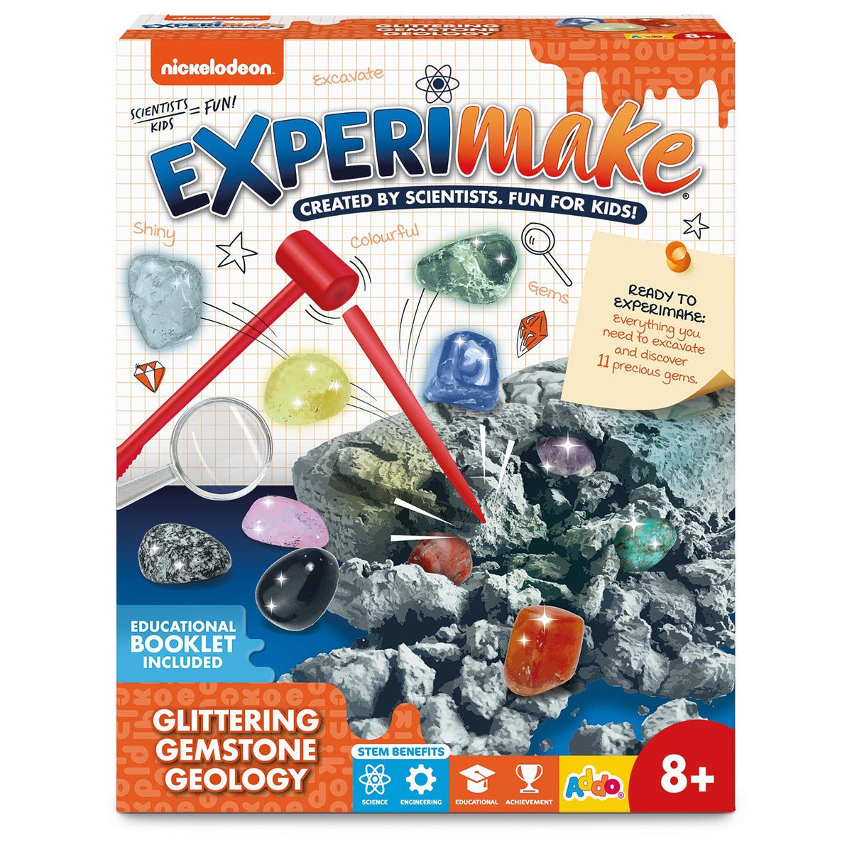 Nickelodeon Experimake Gemstone Geology Science Kit