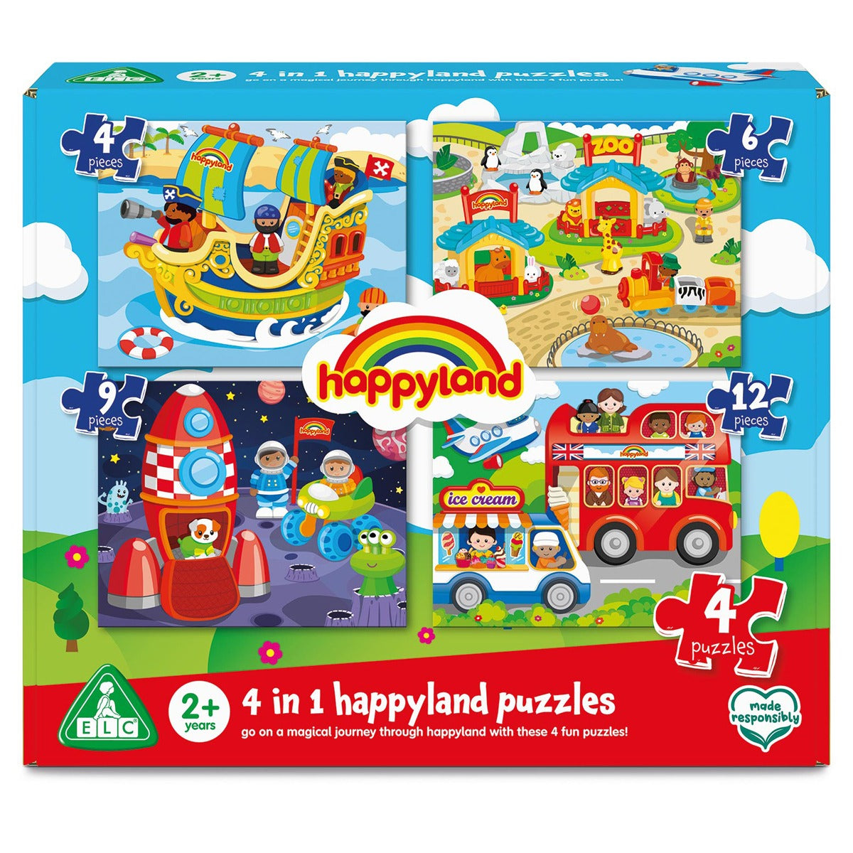 Happyland 4 in 1 Puzzles