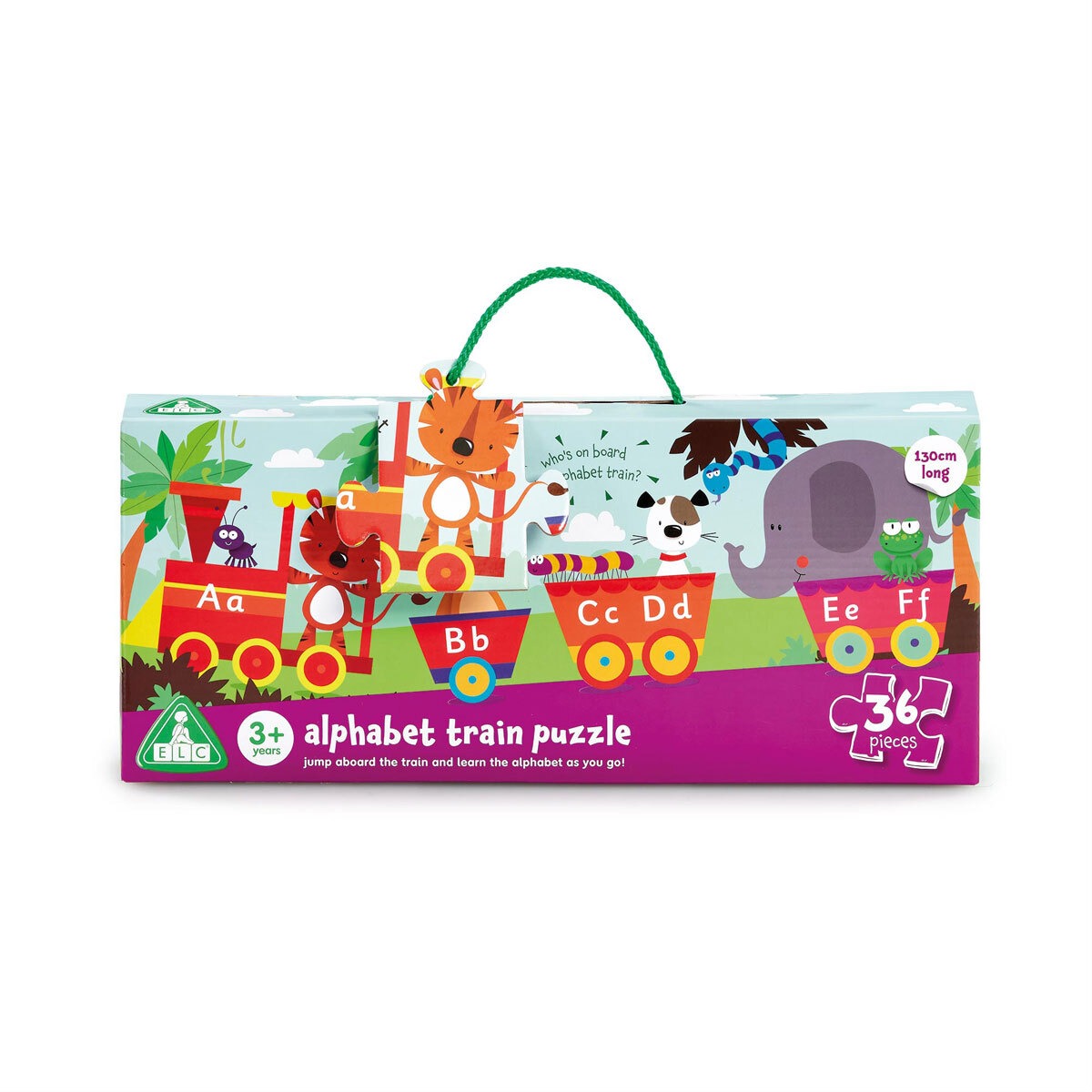 Alphabet Jungle Train Jigsaw Puzzle 36 Pieces