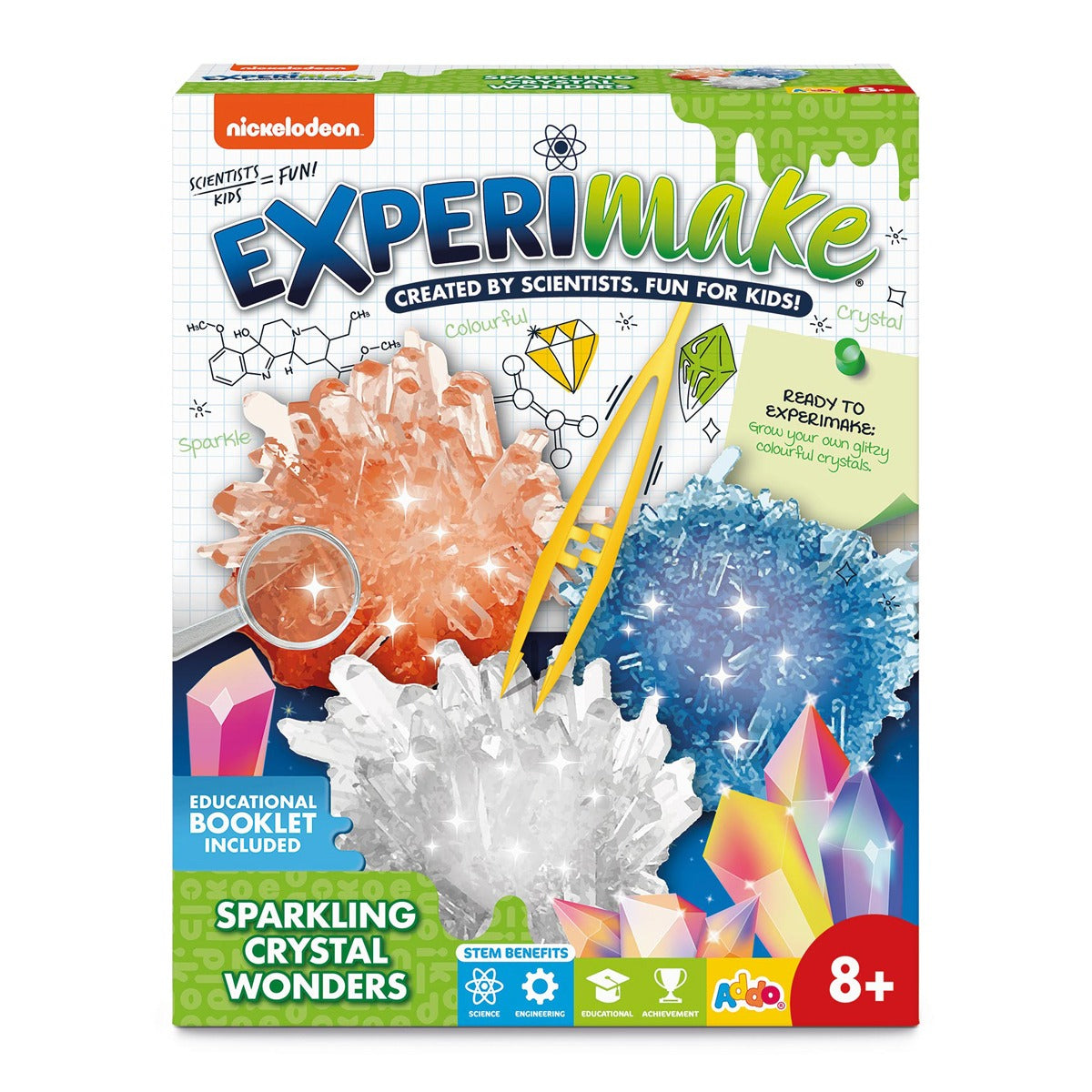 Nickelodeon Experimake Sparkling Crystal Wonders Science Kit