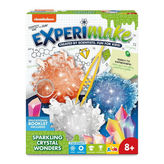 Nickelodeon Experimake Sparkling Crystal Wonders Science Kit