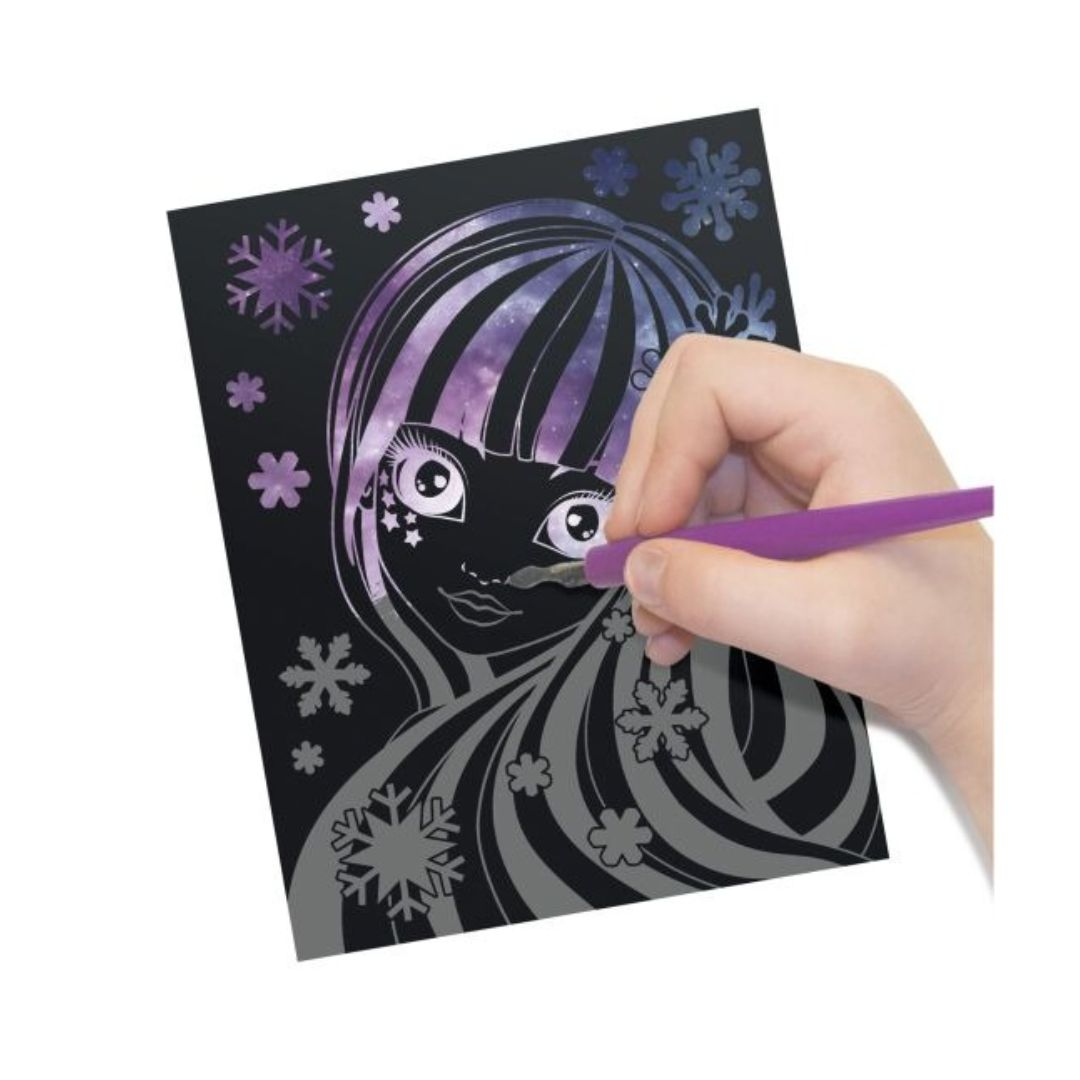 Nebulous Stars Painting and Scratching