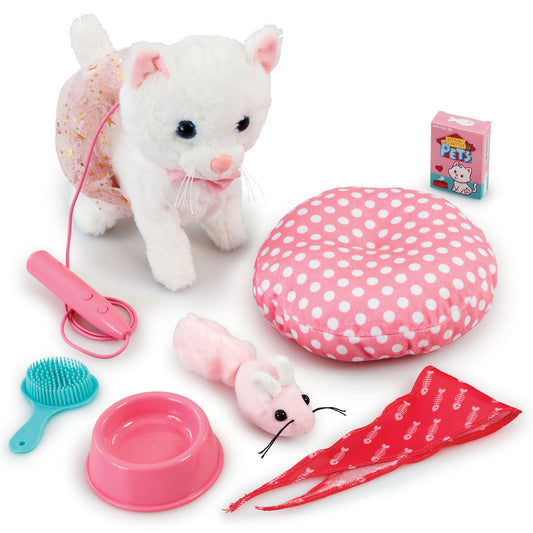 Pitter Patter Pets Walk Along Cat Deluxe Electronic Pet