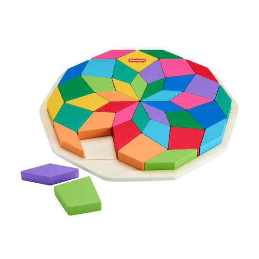 Puzzle with Mandala Geometric Design