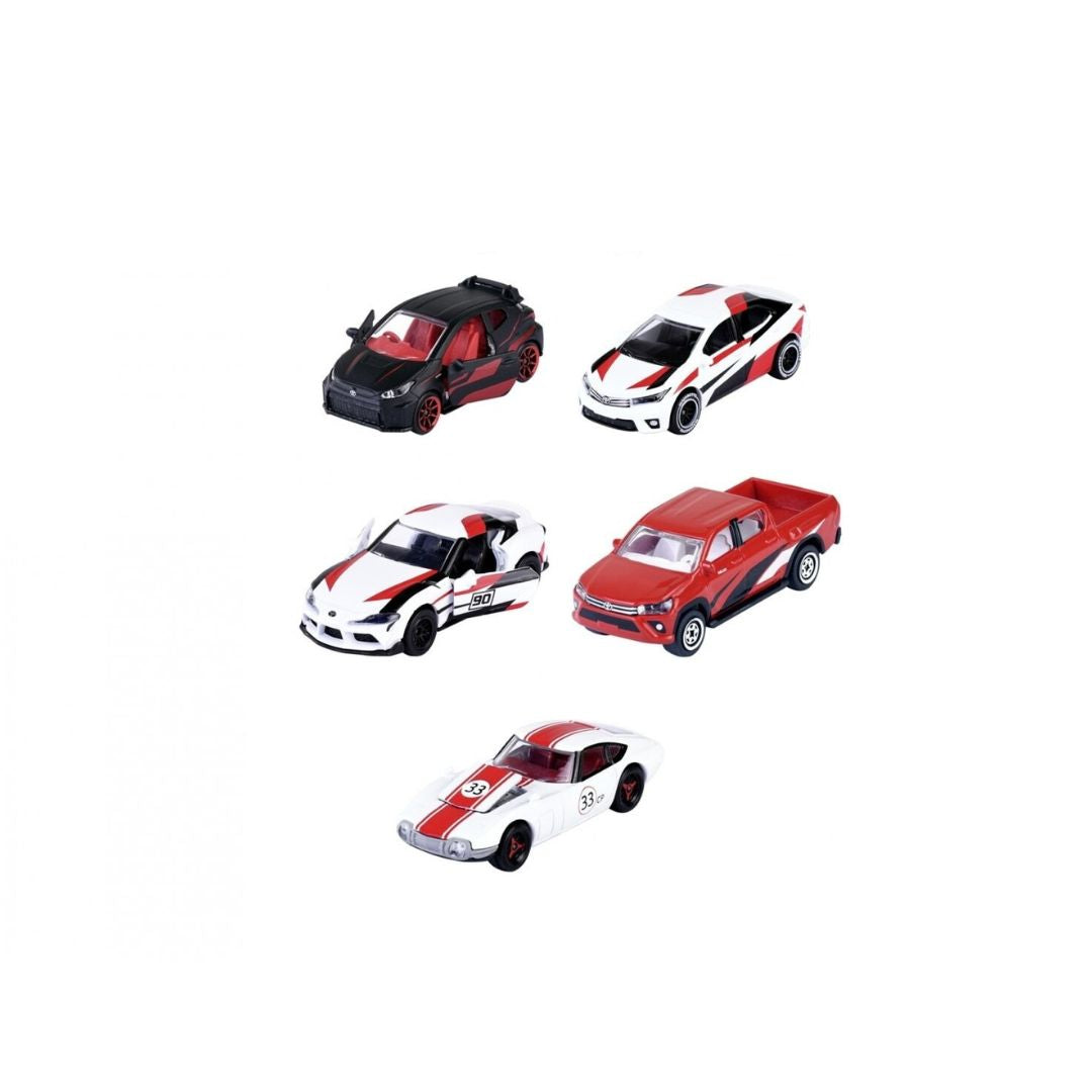 Majorette Toyota Racing 5 Piece