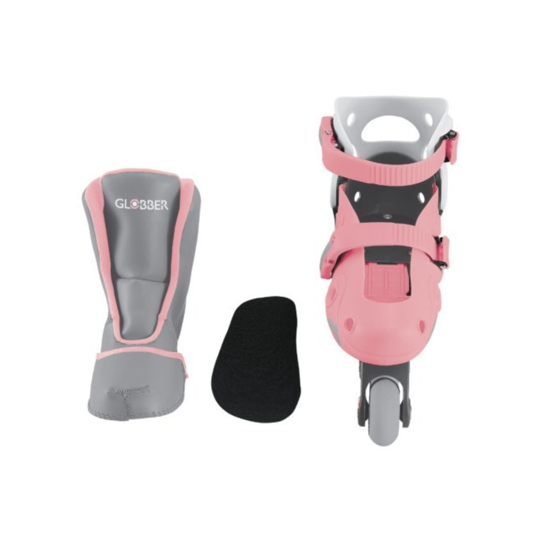 2 in 1 inline roller skates size 26-29 Pastel Pink