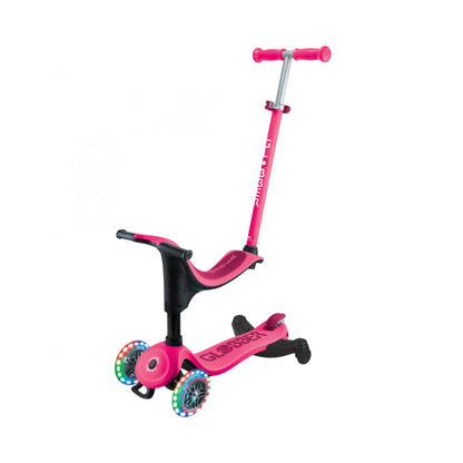 Globber GO UP SPORTY LIGHTS 360° Scooter Fuchsia
