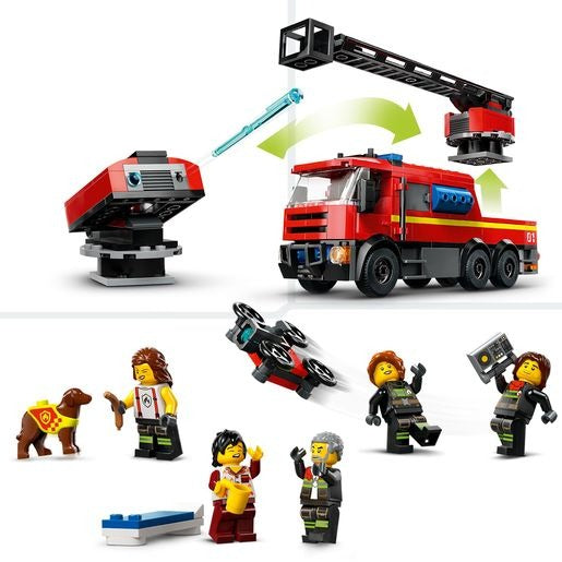 Lego City Fire Station with Fire Truck (843 Pieces)