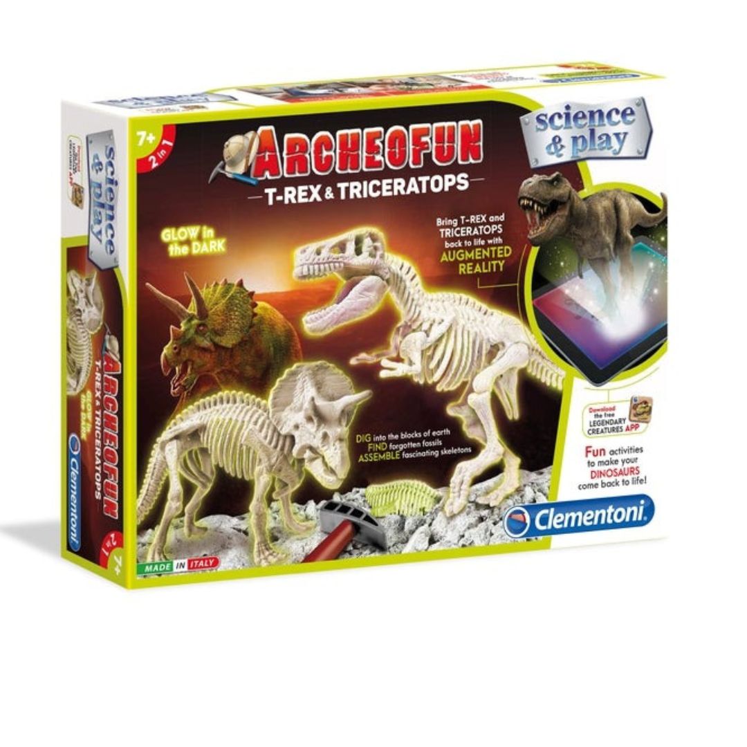 Clementoni T-Rex & Triceratops  A Prehistoric Showdown