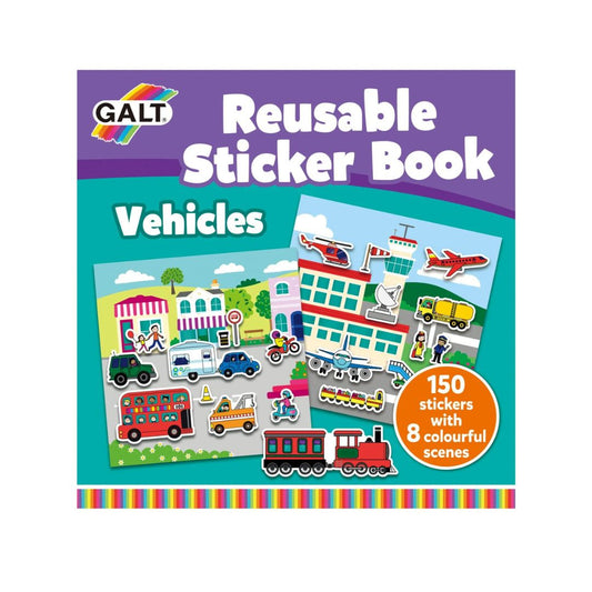 Vehicles Reusable Sticker Book