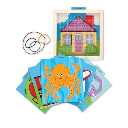 Stretch and Match Geoboard