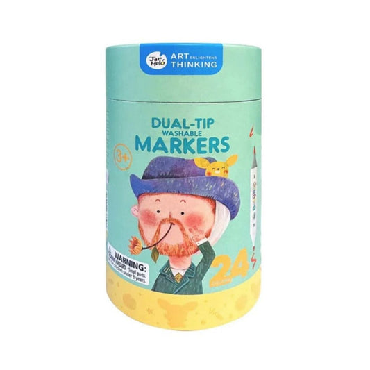 Dual Tip Washable Markers 24 Colours