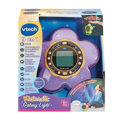 KidiMagic Galaxy Light Aurora Projector Alarm Clock