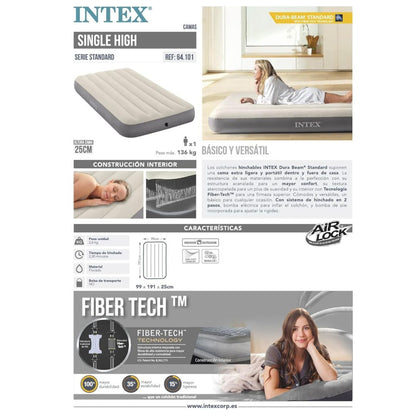 INTEX Twin Deluxe Single High Airbed